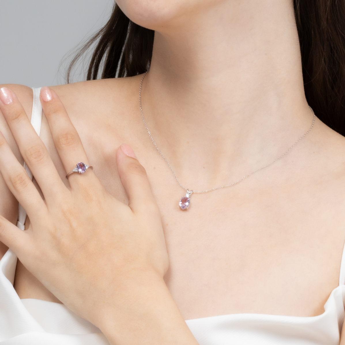 Lavender Amethyst Ring in Sterling Silver