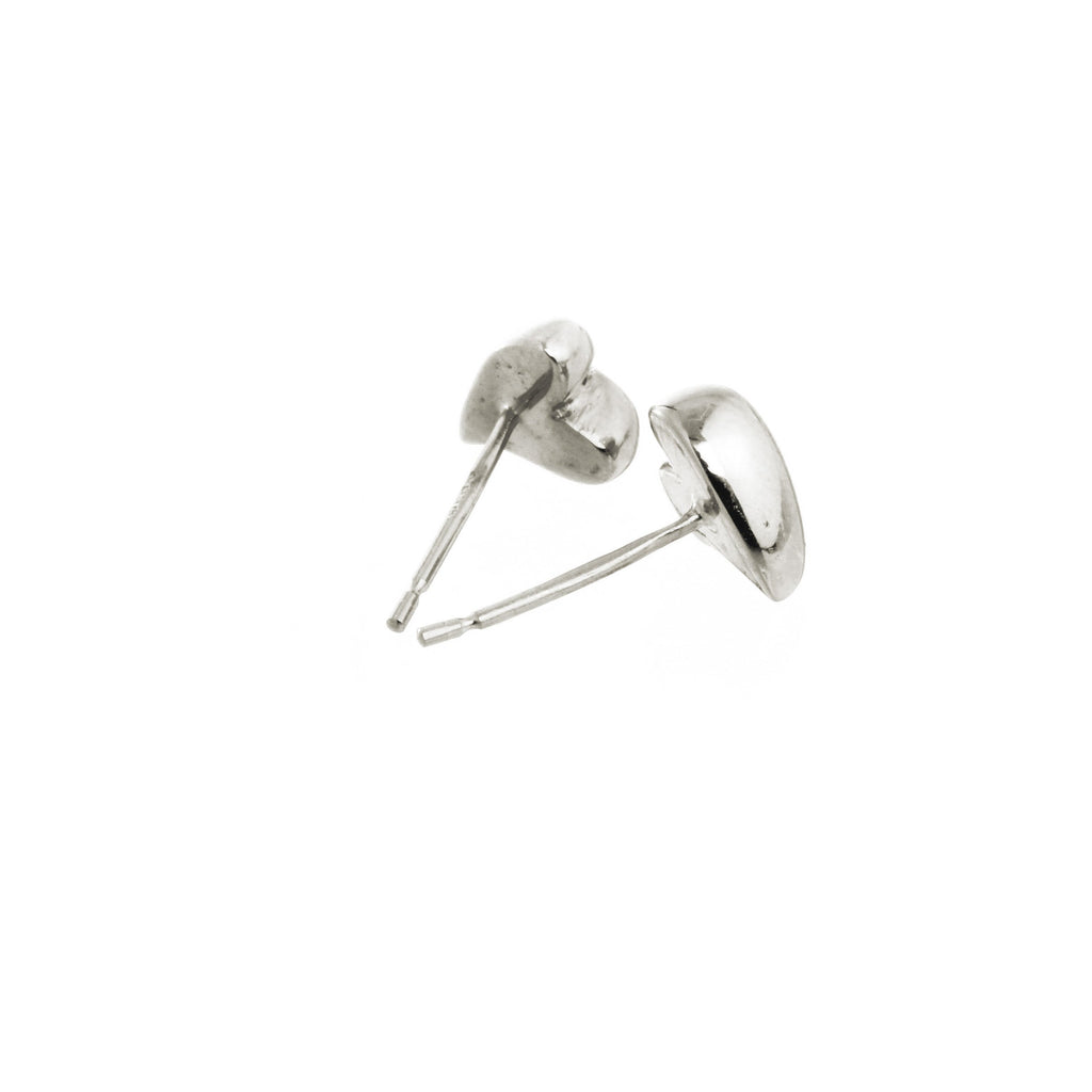 Simply Heart Silver Stud Earrings