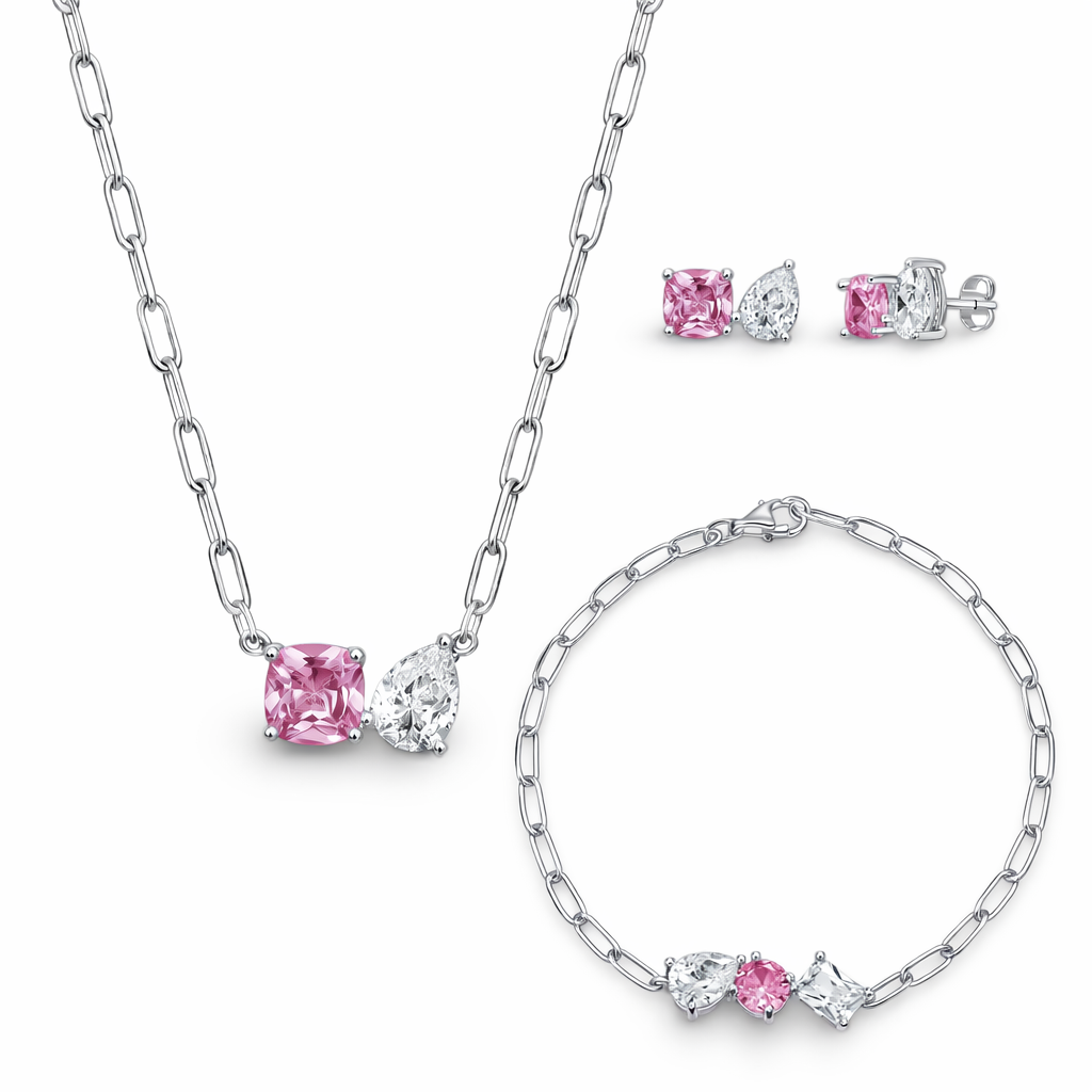Unity Toi et Moi Paperclip Jewellery Set