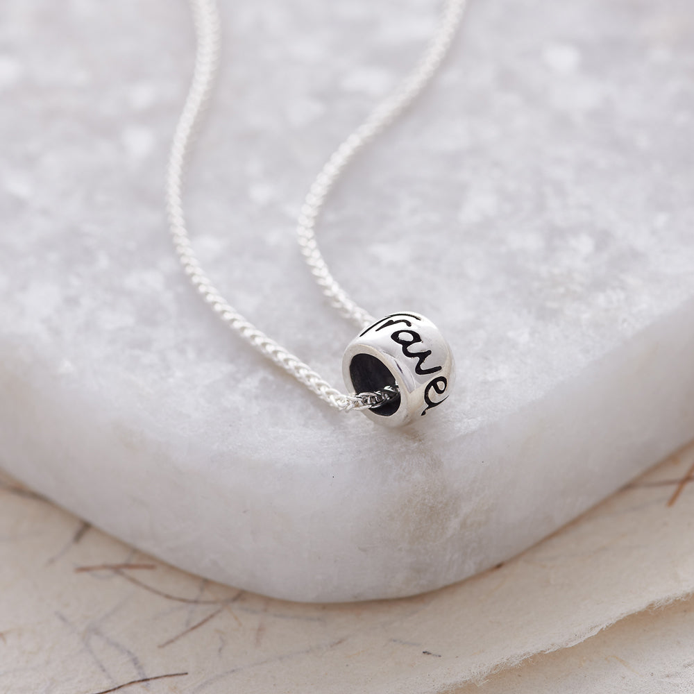 Travel Safe Recycled Silver Silver Necklace
