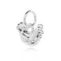 Chicken Silver Charm