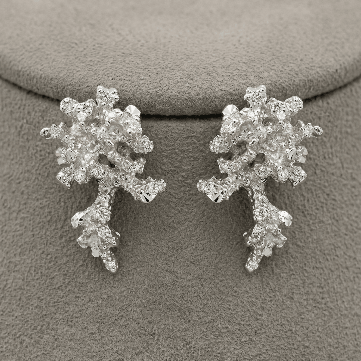 Dainty Saltwater Coral Stud Earrings - Gold or Silver
