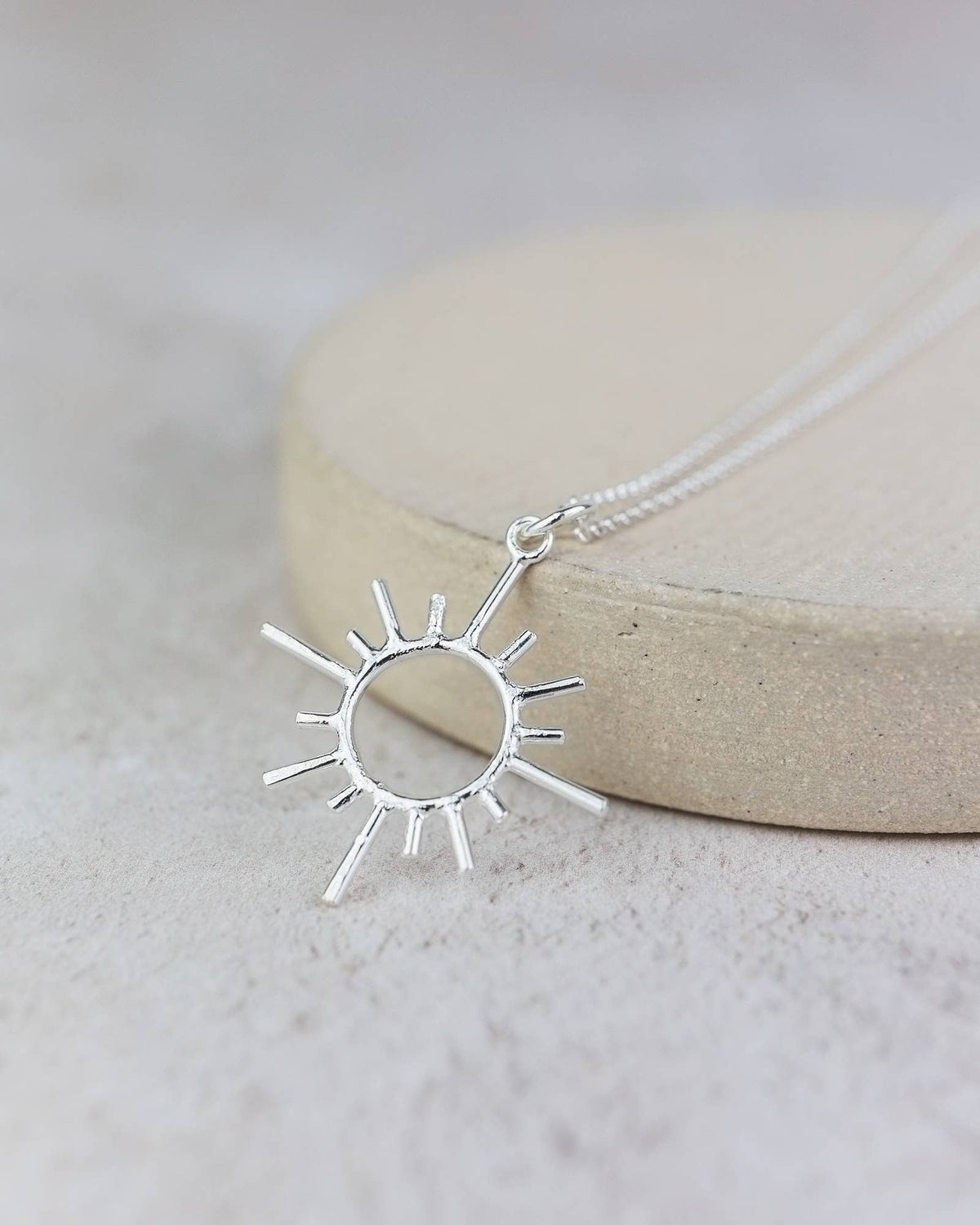 Sun Pendant in Sterling Silver