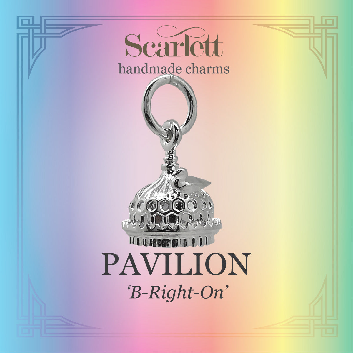 Brighton Pavilion Silver Charm