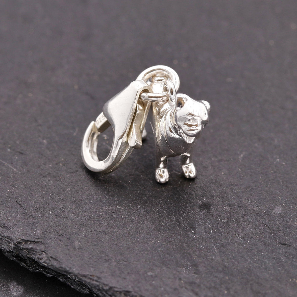 Pug Silver Dog Charm